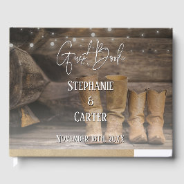 Livro De Visitas Casamento Russo Barn Boots
