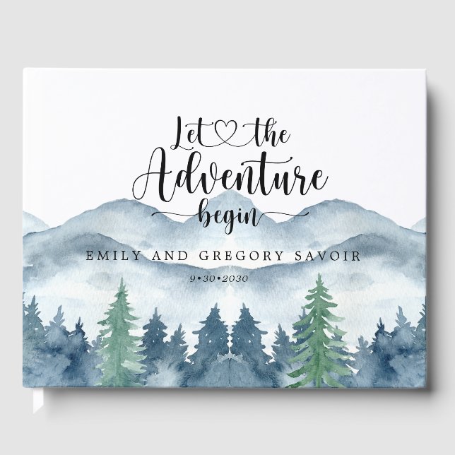 Livro De Visitas Casamento russo da floresta (Frente)