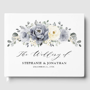 Livro De Visitas Casamento Russo De Inverno Da Cinza De Prata De Iv