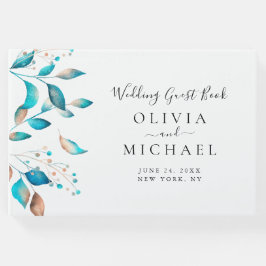 Livro De Visitas Casamento Russo marinho Moderno