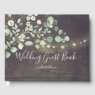 Livro De Visitas Casamento Russo por País Greenery Branches