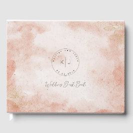 Livro De Visitas Casamento Rustic Elegant Pink