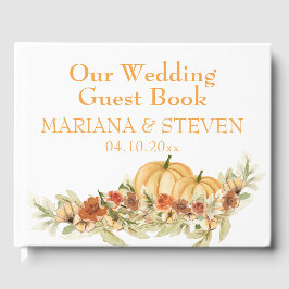 Livro De Visitas Casamento Rustic Fall in Love Pumpkin