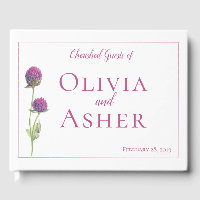 Casamento Simples De Aquarela Amaranth Thistle Flo