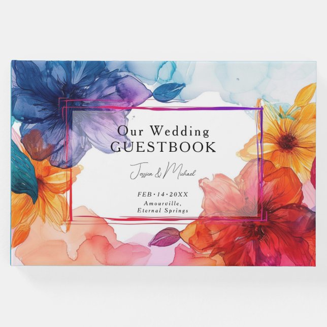 Livro De Visitas Casamento Sonho Anemone Anemone (Frente)