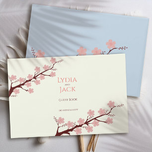 Livro De Visitas Casamento Temático Flor de Cerejeira