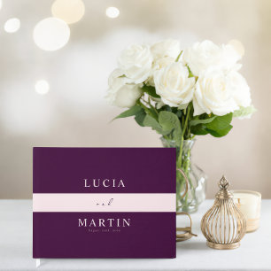 Livro De Visitas Casamento Tipografia Linha Rosa Carmesim Real