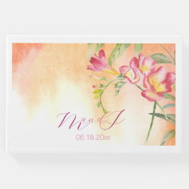 Livro De Visitas Casamento Tropical Freesia