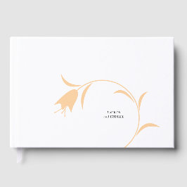 LIVRO DE VISITAS CASAMENTO TULIPA MOD PEACH
