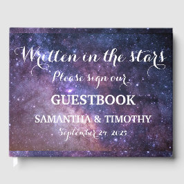Livro De Visitas Casamento Universo da Noite Estelar Elegante Galáx