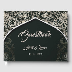 Livro De Visitas Casamento Verde de Caçador de Florestas Regais