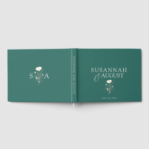 Livro De Visitas Casamento Verde Esmeralda