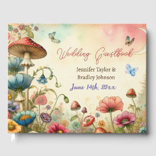 Livro De Visitas Casamento vintage de núcleo de algodão bonito