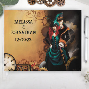 Livro De Visitas Casamento Vitoriano Steampunk