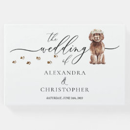 Livro De Visitas Castanho Cavapoo - Casamento Caligrafia