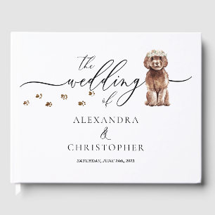 Livro De Visitas Castanho Cavapoo - Casamento Caligrafia