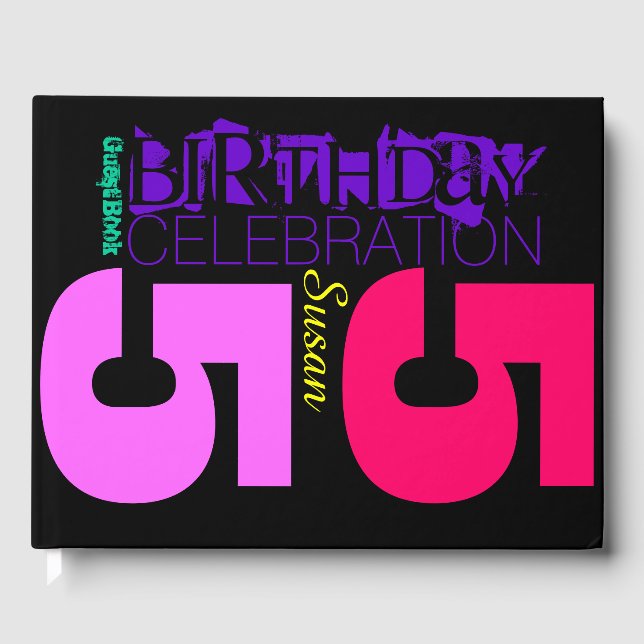 Livro De Visitas Catálogo de Convidados Personalizado do POP de Cel (Frente)