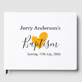 Livro De Visitas Catholic baptism kids modern simple QR minimal