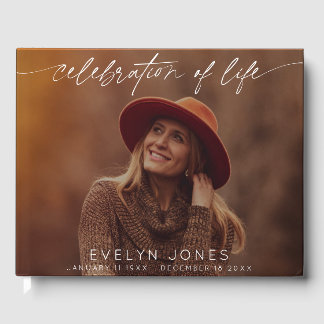 Livro De Visitas Celebração da Foto Funeral do Script Life