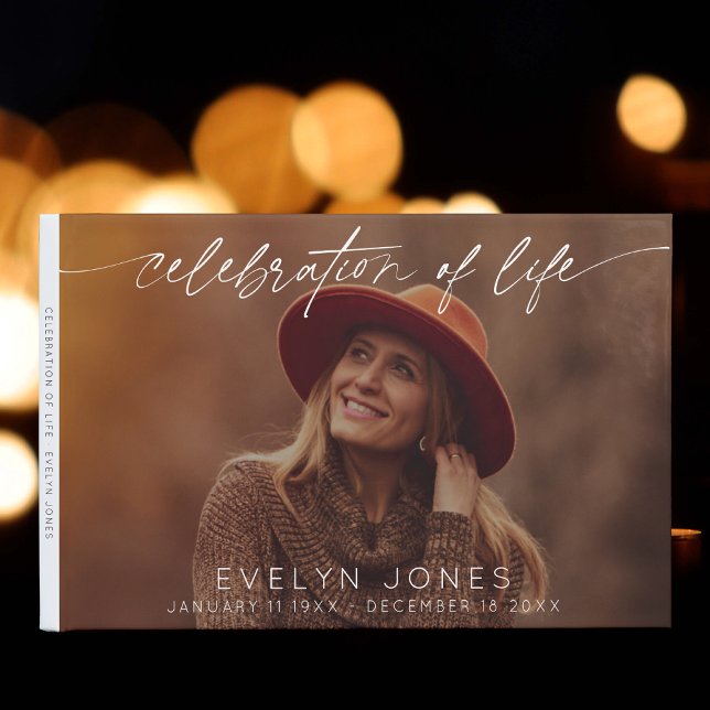 Livro De Visitas Celebração da Foto Funeral do Script Life (Criador carregado)