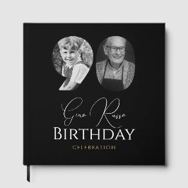 Livro De Visitas Celebração de Aniversário de 90 anos com Foto Pers