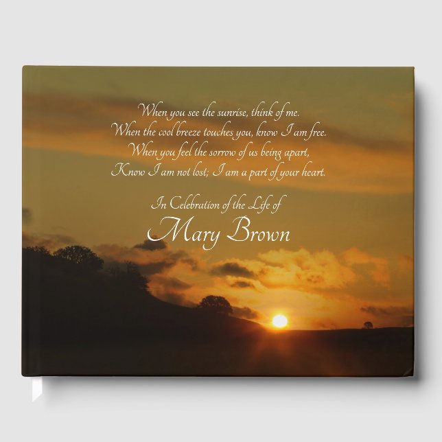 Livro De Visitas Celebração Espiritual da Vida (Frente)