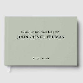 Livro De Visitas Celebrating Life of Custom Memorial Funeral 