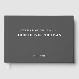 Livro De Visitas Celebrating Life of Personalized Memorial Funeral 