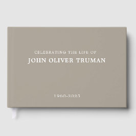 Livro De Visitas Celebrating Life of Personalized Memorial Funeral