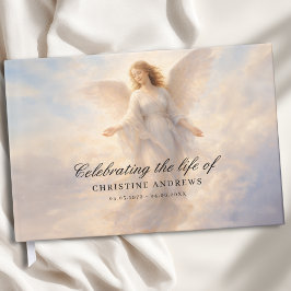 Livro De Visitas  Celebration of Life - Angel Funeral Memorial