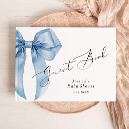 Livro De Visitas Chá de Arco para bebê Arco azul