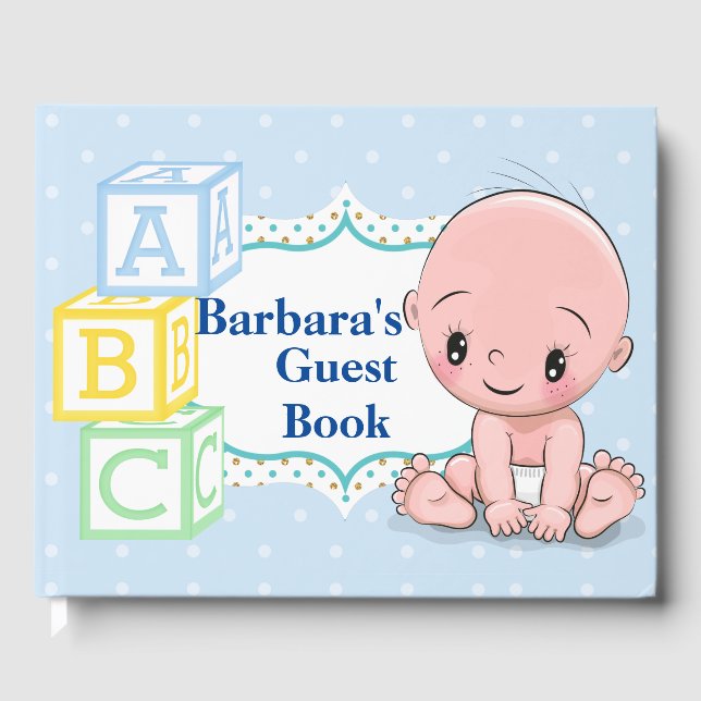 Livro De Visitas Chá de Bebê Personalizado (Frente)