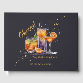 Livro De Visitas Chá de fraldas de coquetéis do Halloween