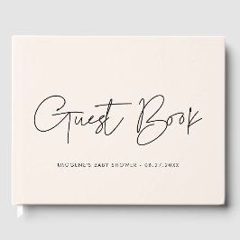 Livro De Visitas Chá de fraldas moderno minimalista