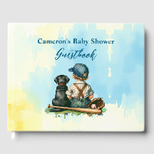 Chá de fraldas personalizado de basebol