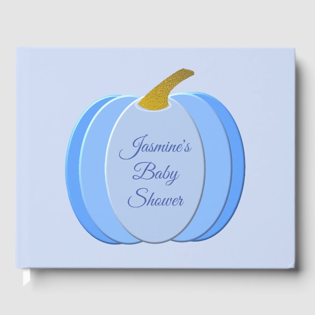 Livro De Visitas Chá de fraldas Personalizado de Bombeiros Azuis-Co (Frente)