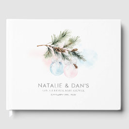 Livro De Visitas Chá de fraldas Revelação do Gênero do Inverno