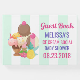 Livro De Visitas chá de fraldas social sorvete