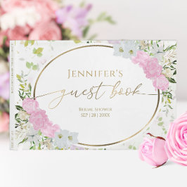 Livro de Visitas Chá de Noiva Primavera Flor Silve