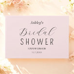 Livro De Visitas Chá de panela Elegante Cor-de-rosa<br><div class="desc">Livro de Convidado do Chá de panela Rosa Esmagado com um roteiro elegante de caligrafia. Mais produtos com esse design estão na coleção abaixo.</div>
