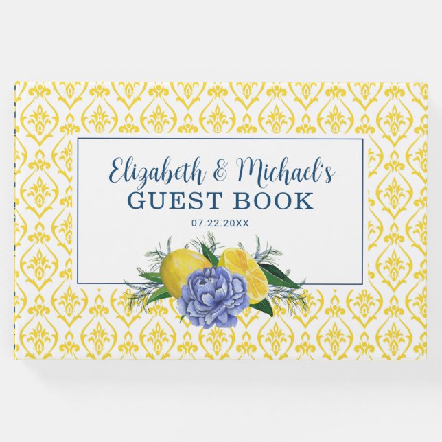 Livro De Visitas Chá de panela Floral Moderno (Frente)