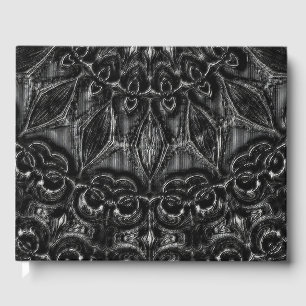Livro De Visitas Charcoal Mandala