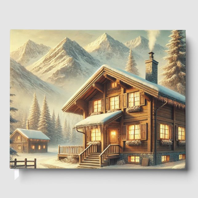 Livro De Visitas Charme alpino (Frente)