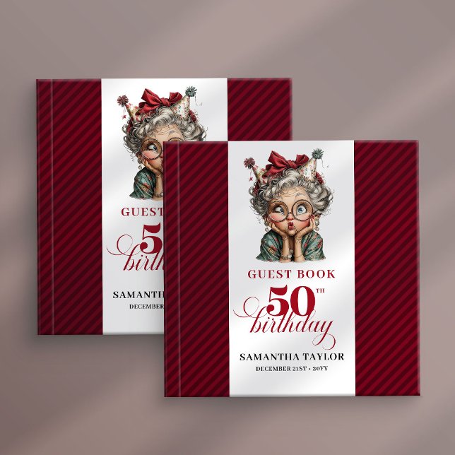 Livro De Visitas Charming quirky 50th birthday lady guest book (Charming quirky 50th birthday lady guest book)