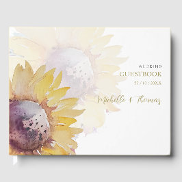 Livro De Visitas Charmosa Elegante Cana-de-água Girassol