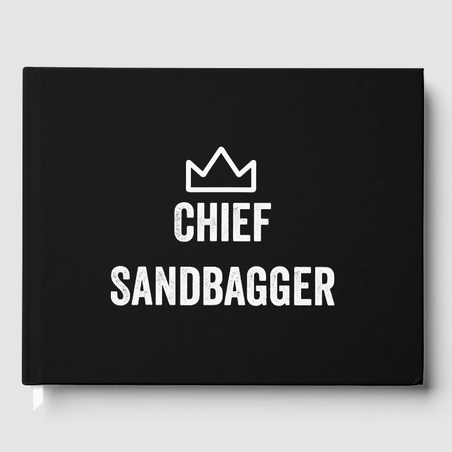 Livro De Visitas Chefe Sandbagger Golf Meme Bjj Chess Sandbag (Frente)