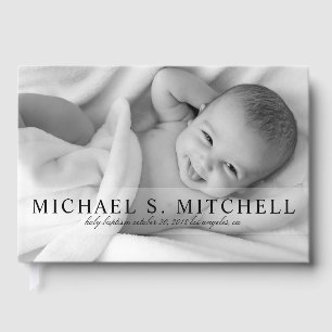 Livro De Visitas Cheio Led Photo Baby Baptism Sip and See