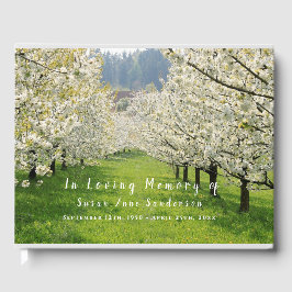 Livro De Visitas Cherry Blossoms, Memorial Funeral