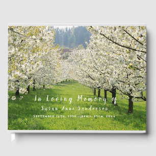 Livro De Visitas Cherry Blossoms, Memorial Funeral