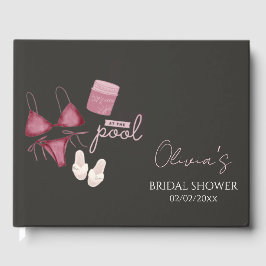 Livro De Visitas Chic boho chá de noiva festa na piscina